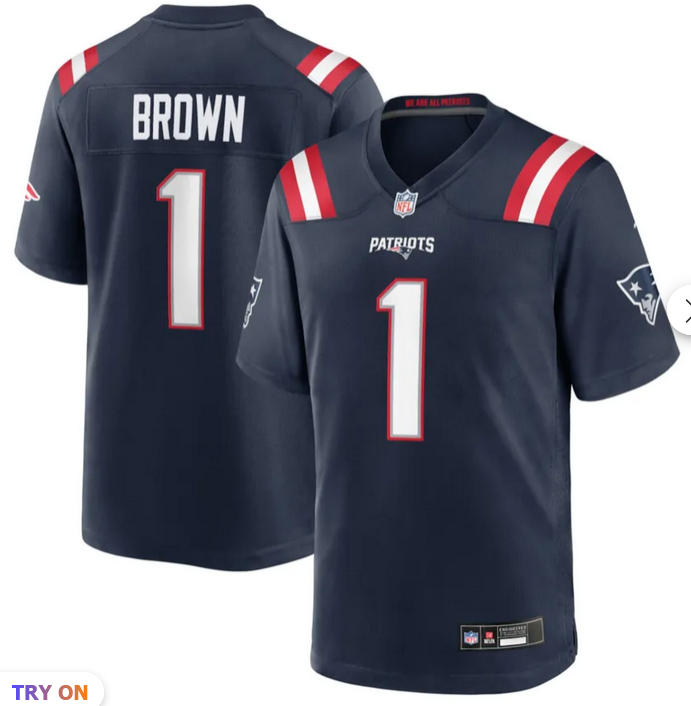 Men New England Patriots #1 AJ Brown blue 2026 NEW Nike Game Jersey 091300->new england patriots->NFL Jersey Men New England Patriots #1 AJ Brown blue 2026 NEW Nike Game Jersey 091300->new england patriots->NFL Jersey